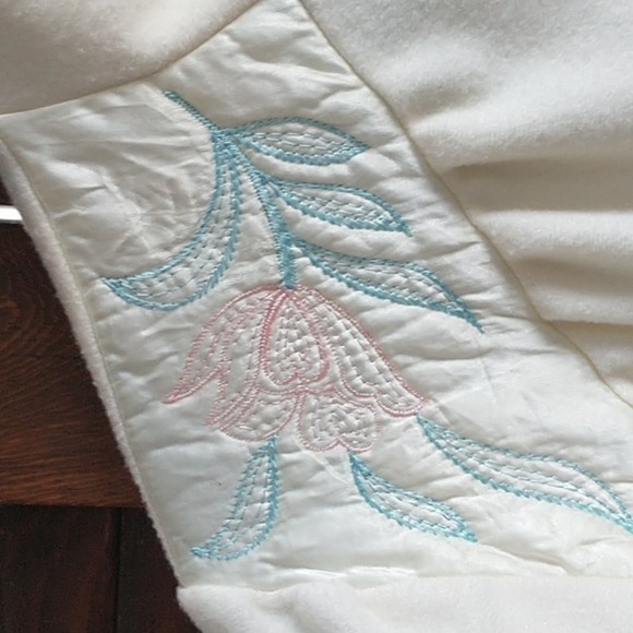 Carriage Court Vintage Fleece Long Robe Lingerie Size Small - Picture 4 of 9